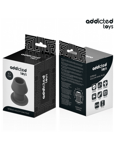 ADDICTED TOYS - EXTREME HOLLOW ANAL PLUG SILICONE SIZE M 8.7 CM