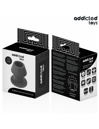 ADDICTED TOYS - EXTREME HOLLOW ANAL PLUG SILICONE SIZE S 7.5 CM