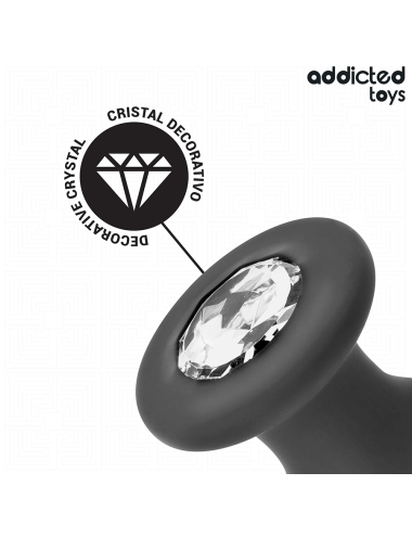 ADDICTED TOYS - ANAL PLUG WITH JEWEL SILICONE SIZE M 10.4 CM