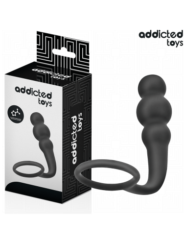 ADDICTED TOYS - ANAL PLUG WITH RING SILICONE MODEL 1