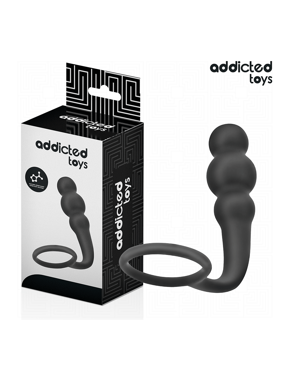 ADDICTED TOYS - ANAL PLUG WITH RING SILICONE MODEL 1