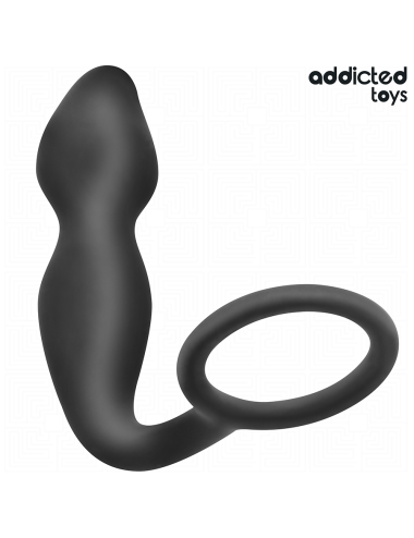 ADDICTED TOYS - ANAL PLUG WITH RING SILICONE MODEL 2