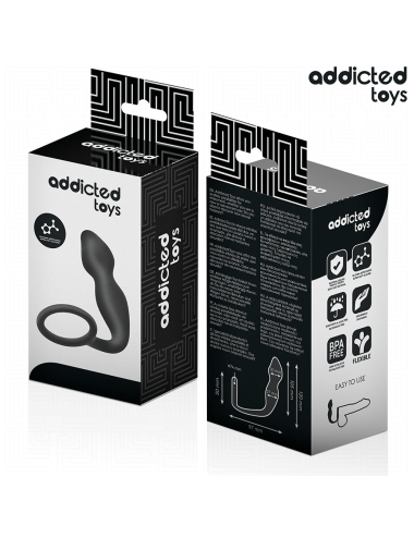 ADDICTED TOYS - ANAL PLUG WITH RING SILICONE MODEL 2