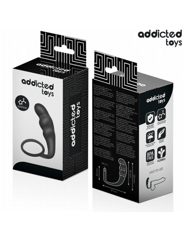 ADDICTED TOYS - ANAL PLUG WITH RING SILICONE MODEL 4