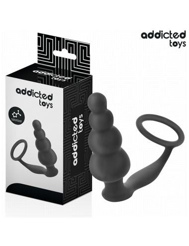 ADDICTED TOYS - ANAL PLUG WITH RING SILICONE MODEL 5