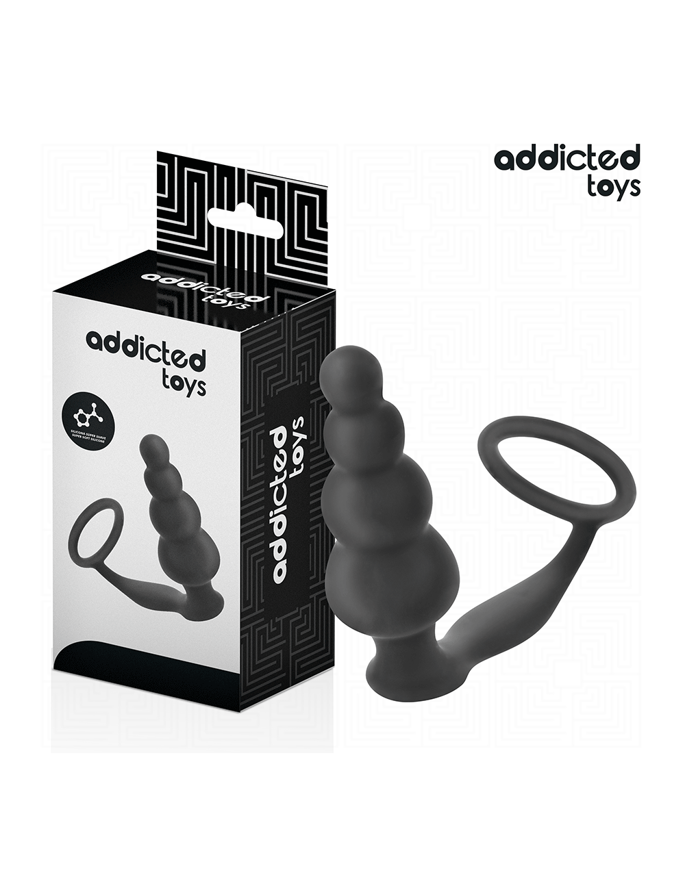 ADDICTED TOYS - ANAL PLUG WITH RING SILICONE MODEL 5