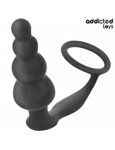 ADDICTED TOYS - ANAL PLUG WITH RING SILICONE MODEL 5
