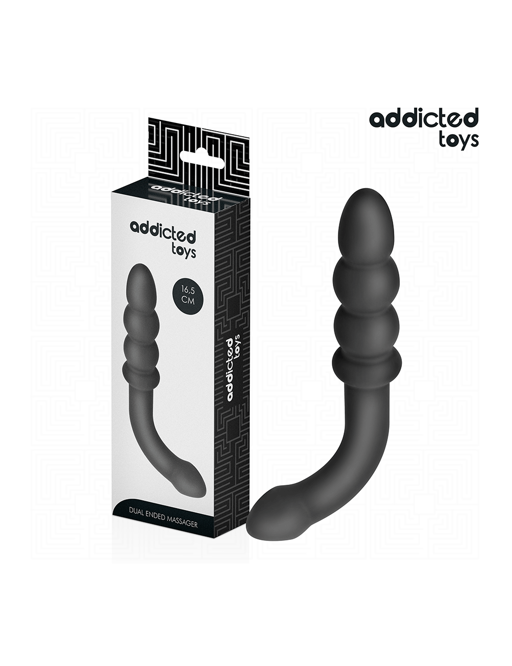 ADDICTED TOYS - DOUBLE ANAL MASSAGER SILICONE 16.5 CM ADDICTED TOYS - DOUBLE ANAL MASSAGER SILICONE 16.5 CM