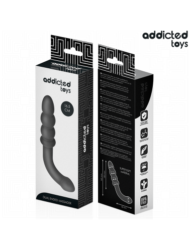 ADDICTED TOYS - DOUBLE ANAL MASSAGER SILICONE 16.5 CM