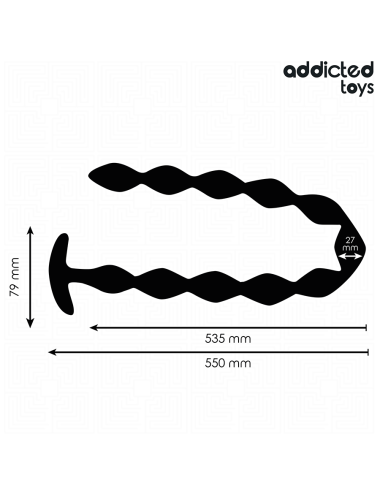 ADDICTED TOYS - EXTRA LONG SILICONE ANAL PLUG