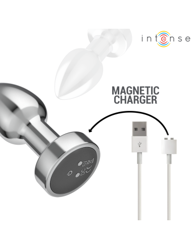 INTENSE - ANAL PLUG 10 VIBRATIONS METAL WITH REMOTE CONTROL S
