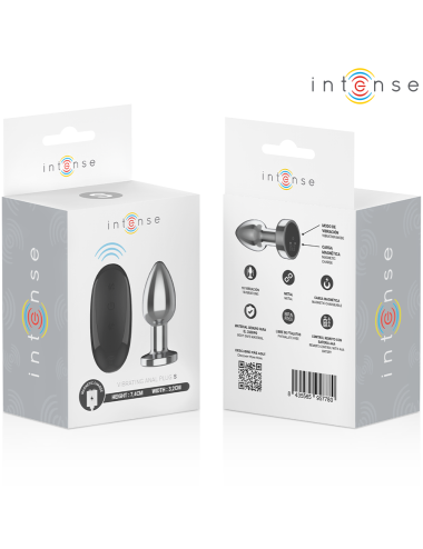 INTENSE - ANAL PLUG 10 VIBRATIONS METAL WITH REMOTE CONTROL S