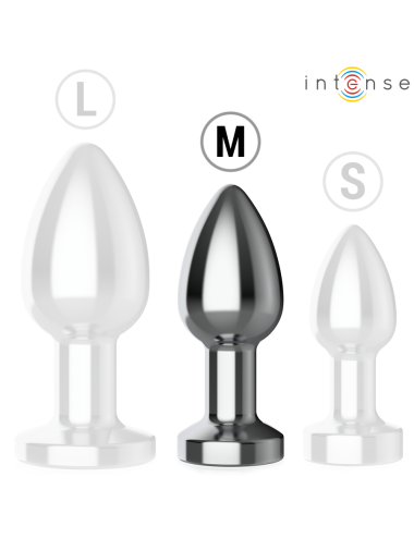 INTENSE - ANAL PLUG 10 VIBRATIONS METAL WITH REMOTE CONTROL M