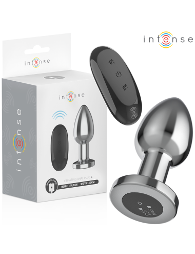 INTENSE - ANAL PLUG 10 VIBRATIONS METAL WITH REMOTE CONTROL L