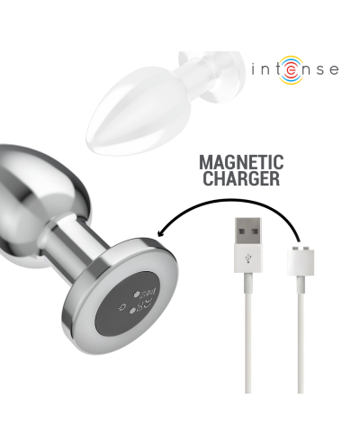 INTENSE - ANAL PLUG 10 VIBRATIONS METAL WITH REMOTE CONTROL L
