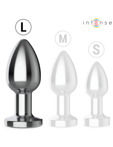 INTENSE - ANAL PLUG 10 VIBRATIONS METAL WITH REMOTE CONTROL L