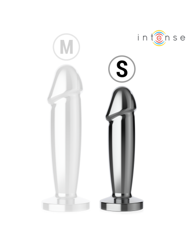 INTENSE - ANAL PLUG 10 VIBRATIONS METAL DILDO WITH REMOTE CONTROL S
