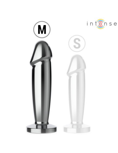 INTENSE - ANAL PLUG 10 VIBRATIONS METAL DILDO WITH REMOTE CONTROL M