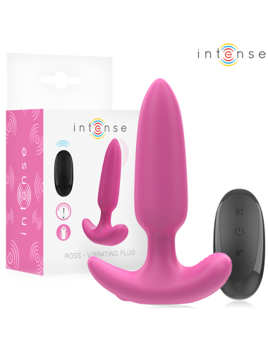 INTENSE - ROSS ANAL PLUG 10 VIBRATIONS PINK REMOTE CONTROL