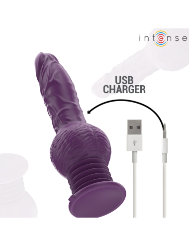 INTENSE - TATUM MULTIFUNCTION VIBRATOR WITH UP AND DOWN VIBRATION 24 CM PURPLE