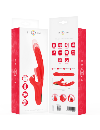 INTENSE - ROSALIA MULTIFUNCTION VIBRATOR 3 IN 1 RED