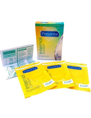 PASANTE - INTERNAL CONDOM NON-LATEX 3 UNITS