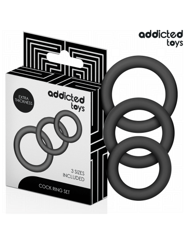 ADDICTED TOYS - SET OF SILICONE RINGS MODEL 1