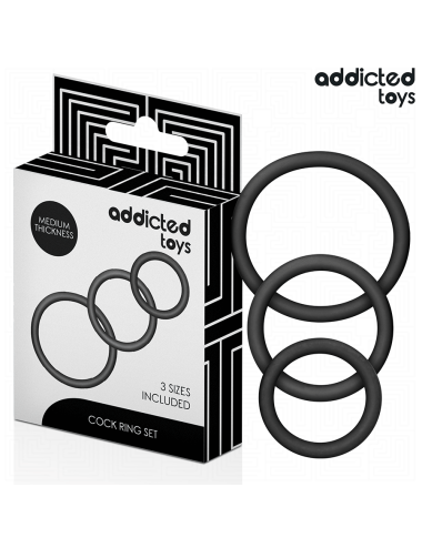 ADDICTED TOYS - SET OF SILICONE RINGS MODEL 2