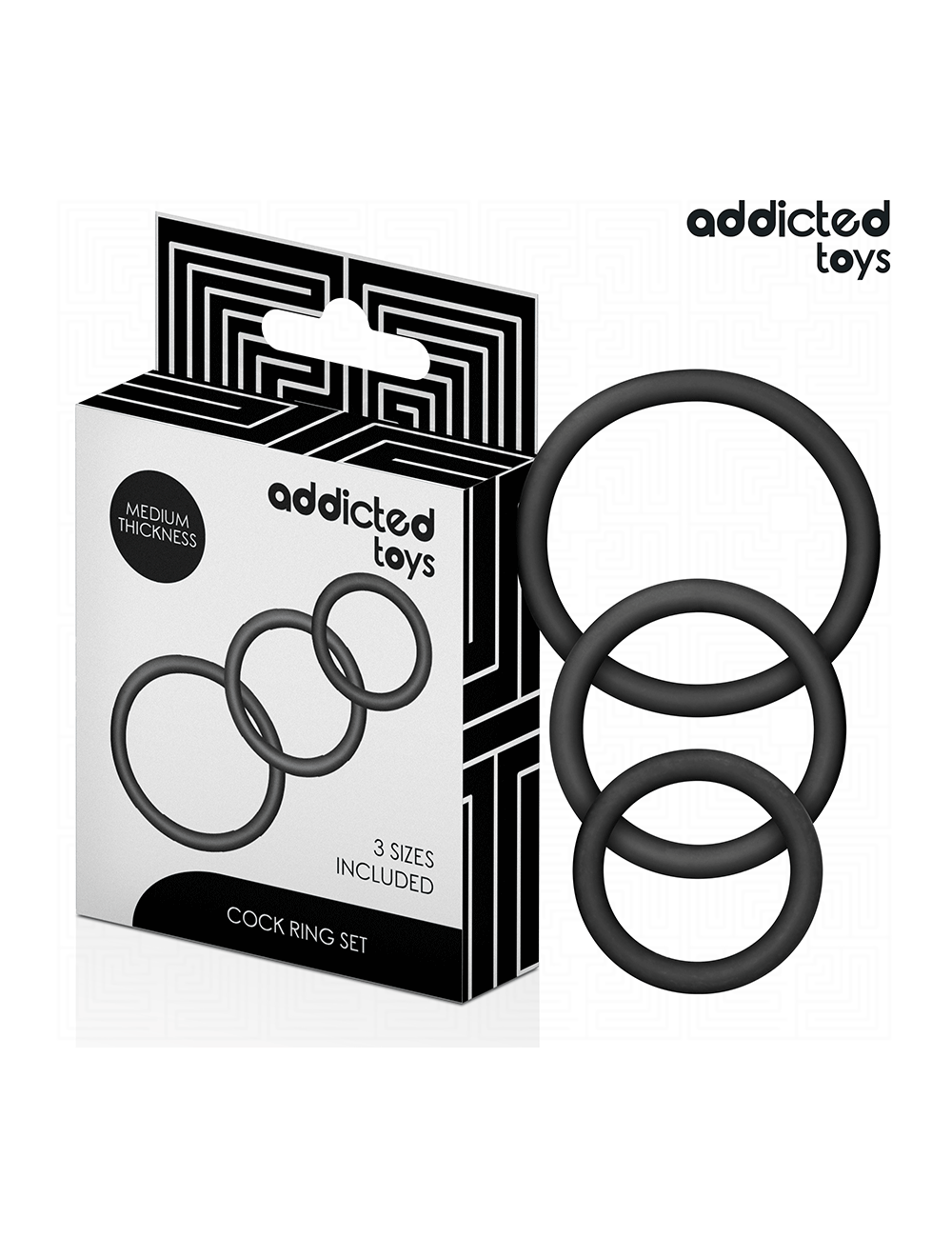 ADDICTED TOYS - SET OF SILICONE RINGS MODEL 2 ADDICTED TOYS - SET OF SILICONE RINGS MODEL 2