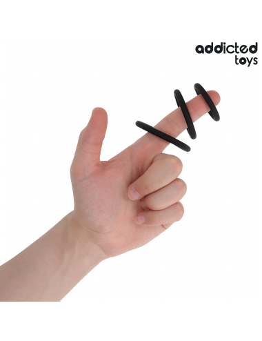 ADDICTED TOYS - SET OF SILICONE RINGS MODEL 2