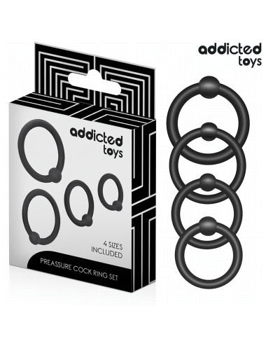 ADDICTED TOYS - SET OF PRESSURE SILICONE RINGS