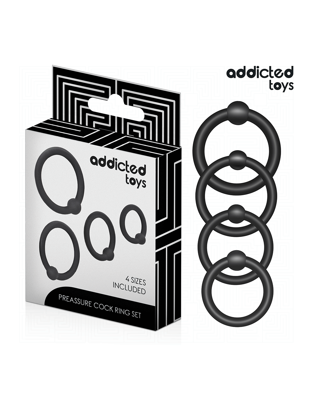 ADDICTED TOYS - SET OF PRESSURE SILICONE RINGS ADDICTED TOYS - SET OF PRESSURE SILICONE RINGS