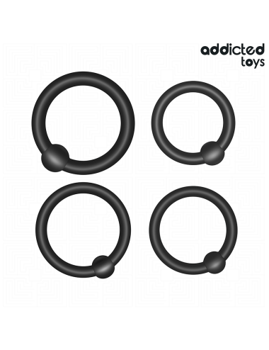ADDICTED TOYS - SET OF PRESSURE SILICONE RINGS