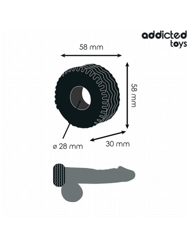 ADDICTED TOYS - EXTRA THICK COCK RING