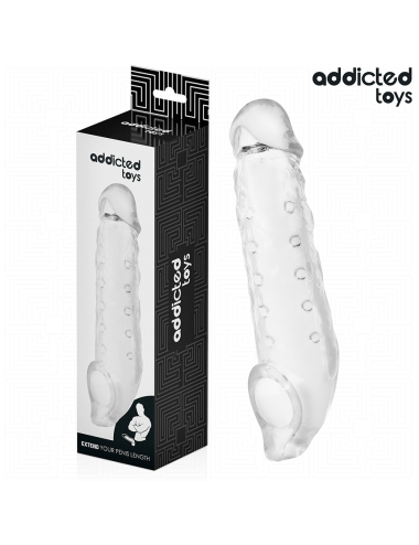 ADDICTED TOYS - TRANSPARENT PENIS SHEATH SIZE M 27 CM