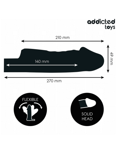 ADDICTED TOYS - TRANSPARENT PENIS SHEATH SIZE M 27 CM