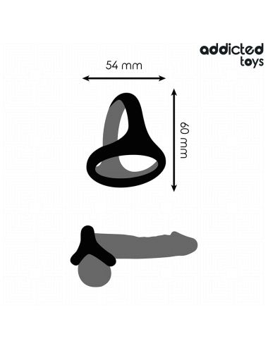 ADDICTED TOYS - THICK TRIPLE PENIS RING