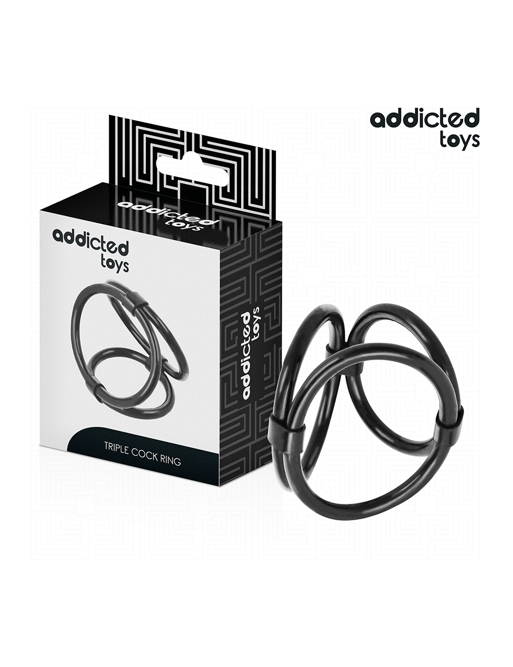 ADDICTED TOYS - TRIPLE PENIS RING ADDICTED TOYS - TRIPLE PENIS RING