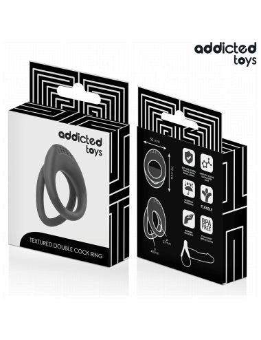 ADDICTED TOYS - DOUBLE TEXTURED PENIS RING
