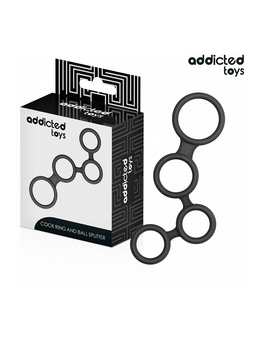 ADDICTED TOYS - PENIS RING WITH DIVIDERS FOR TESTICLES ADDICTED TOYS - PENIS RING WITH DIVIDERS FOR TESTICLES