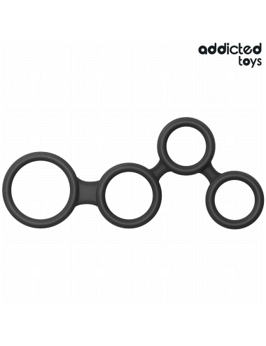 ADDICTED TOYS - PENIS RING WITH DIVIDERS FOR TESTICLES