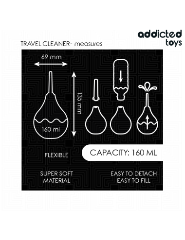 ADDICTED TOYS - TRAVEL ANAL CLEANER SIZE M 160 ML