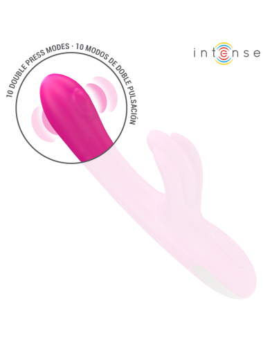 INTENSE - BRITNEY MULTIFUNCTION RABBIT VIBRATOR 23 CM PINK
