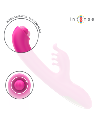 INTENSE - CHRISTINA MULTIFUNCTION RABBIT VIBRATOR 22.5 CM PINK