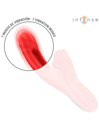 INTENSE - JESSICA MULTIFUNCTION VIBRATOR CLITORIS STIMULATION 24.8 CM RED