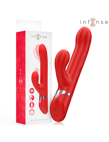 INTENSE - LELE MULTIFUNCTION VIBRATOR ROTATING & OSCILLATION & STIMULATION RED
