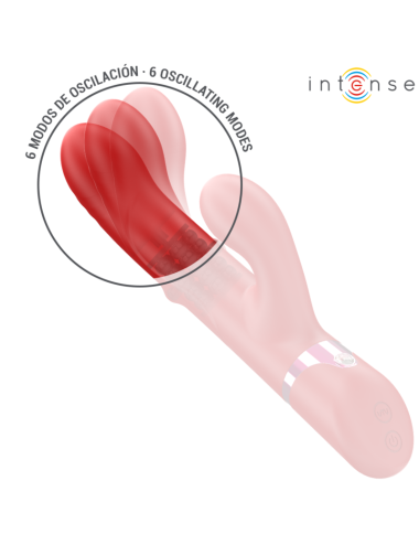 INTENSE - LELE MULTIFUNCTION VIBRATOR ROTATING & OSCILLATION & STIMULATION RED