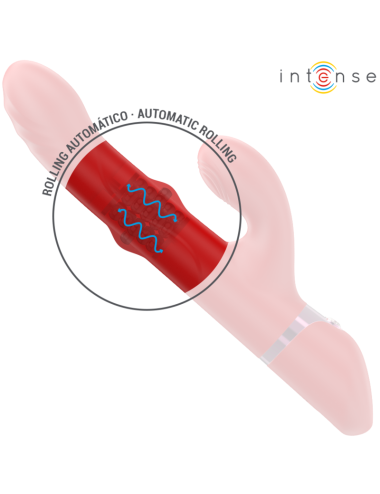 INTENSE - LELE MULTIFUNCTION VIBRATOR ROTATING & OSCILLATION & STIMULATION RED