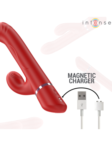 INTENSE - LELE MULTIFUNCTION VIBRATOR ROTATING & OSCILLATION & STIMULATION RED