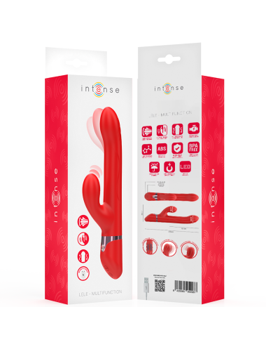 INTENSE - LELE MULTIFUNCTION VIBRATOR ROTATING & OSCILLATION & STIMULATION RED